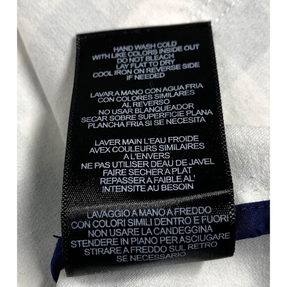 Isaac Mizrahi Crop Jacket XXL Navy White Gingham Canvas Stretch - Picture 11 of 11